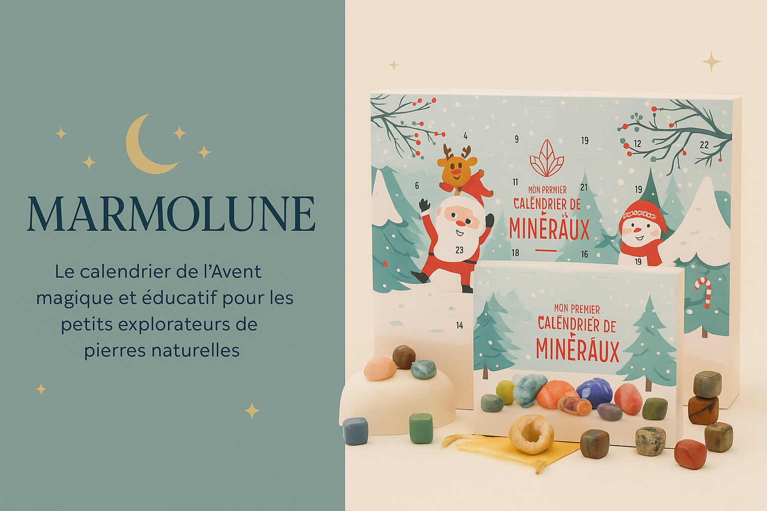 Calendrier de l’Avent éducatif Marmolune – Mon Premier Trésor de Minéraux